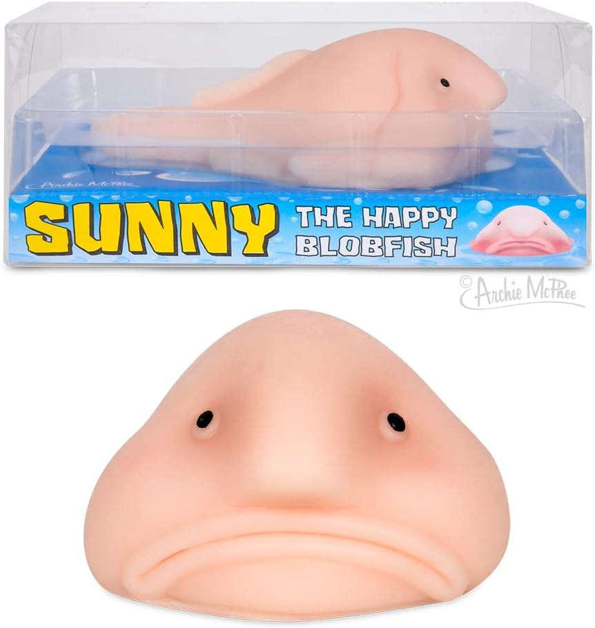 Accoutrements Sunny The Blobfish – Novelty Toy- Squishy Toy