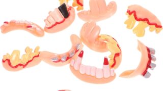 12pcs Halloween Halloween Fake Teeth Halloween Novelty Items Halloween Prop Teeth Prank Teeth False Halloween Costumes Fake Tooth Halloween Party Favors Rubber