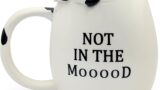 Decodyne Funny Cow Coffee Mug 14 Ounce, White Elephant Gifts for Adults, Gag Gifts for Adults, Cute Stuff Funny Gifts For Women and Men, Funny Coworker Office Gifts, Cool Stuff