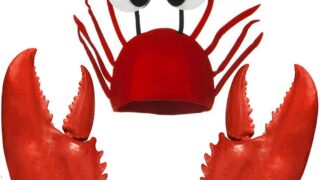 Valentoria Funny Lobster Crab Claws Gloves Hands Weapon Props Halloween Toys,Funny White Elephant Gag Gift