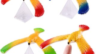 5 PCS Balance Bird Gravity Bird with Pyramid Combination Set Children Physical Science Adults Office Desktop Novelty Eagle Trick Party for Kids Decompression Gift