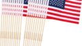 24 Pcs 8×12 Inch Small American Flags For Outside/ US Stick Flags with Kid-Safe Spear Top, Handheld Flag or Ground-insertable, Perfect for Memorial Day, Veterans Day Decorations, Patriotic Holiday Yard Patio Flags