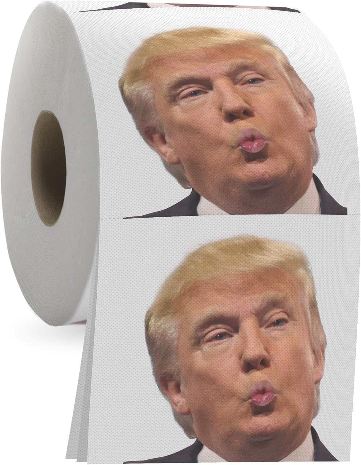 Trump Political Toilet Paper Roll by Gagster – 3 Ply Funny Novelty Gag TP with Full-Color Image – 200 Sheets Per Roll – Prank Gift for Adults – Printed on Every Sheet – Make Your Butt Laugh