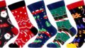 WeciBor Men’s Dress Colorful Novelty Funny Casual Combed Cotton Crew Socks 5 Pack