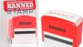 Fairly Odd Novelties Donald Trump Self-Inking Banned Political Novelty Gag Gift Stamp – Red Ink