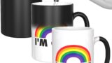 I’m Gay Rainbow Heat Change Mug – Funny Rude Mug – Message Appears as it Heats – Perfect Novelty Gag Gift, best funny gifts and pride accessories