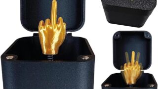 Middle Finger in a Box, Gag Gifts for Men, Valentine’s Day Gift for Boyfriend Funny, Surprise Spoof April Fool’s Day Gifts Prank for Friend, Just for You Box of Middle Fingers Gift Toy