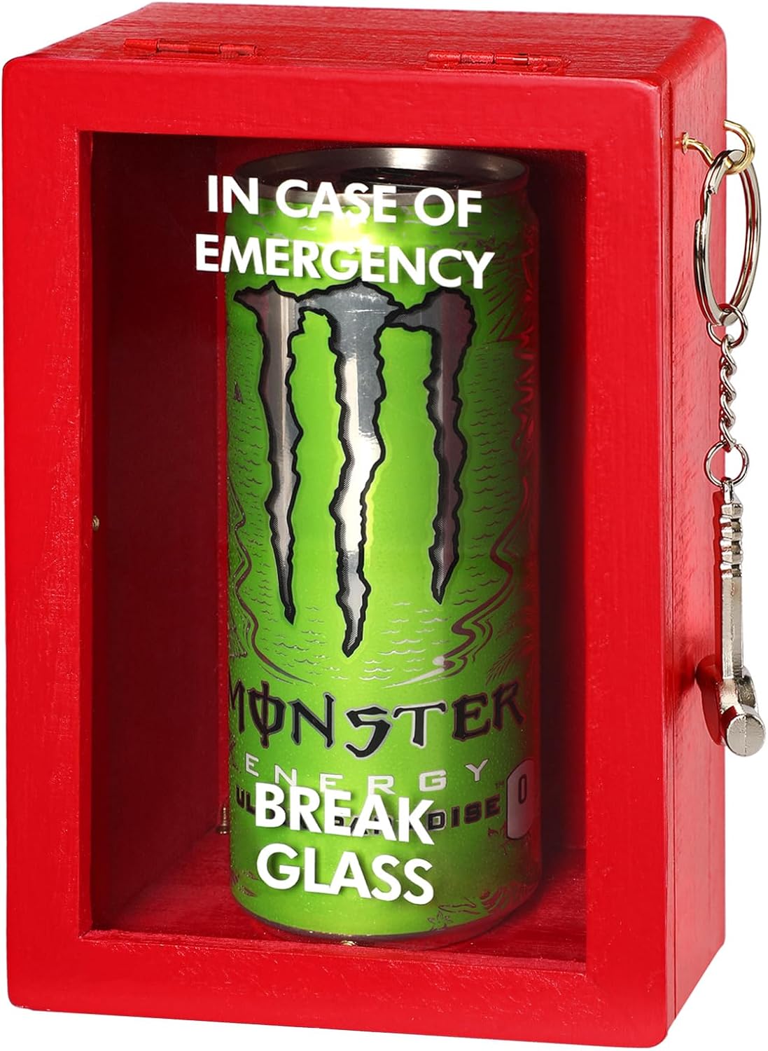 Funny Gag Gift Emergency Box w/Hammer (Large) | Fill-Your-Own Emergency Shadow Box, Personalized Christmas Gift Box, Unique White Elephant Gifts, Funny Stocking Stuffers for Men and Women