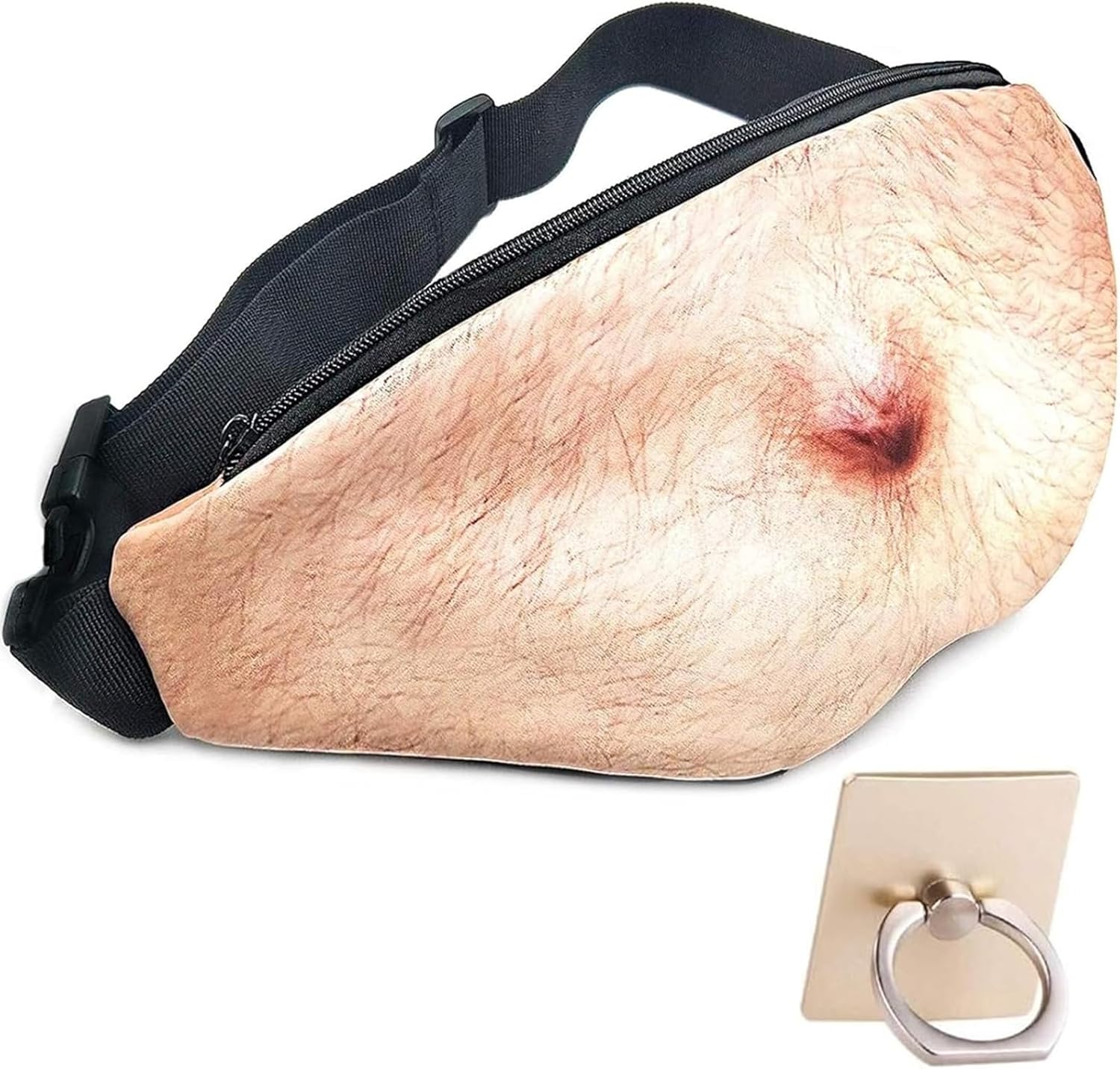 White Elephant Gifts Funny Gag Gifts,3D Men Beer Fake Belly Dad Bag Waist Packs,Waterproof Fanny Pack Unisex for Father’s Day,Christmas,Stocking Stuffers for Men Boyfriend Husband Him Friend Dad