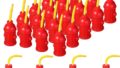 24 Pcs Fire Hydrant Straws Party Cups with Lids Firefighter Birthday Party Favors Red Plastic Fire Hydrant Party Supplies Cups for Kids Firetruck Fireman Party Decorations