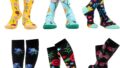 WeciBor Women’s Funny Novelty Multi Colorful Pattern Cotton Knee High Socks