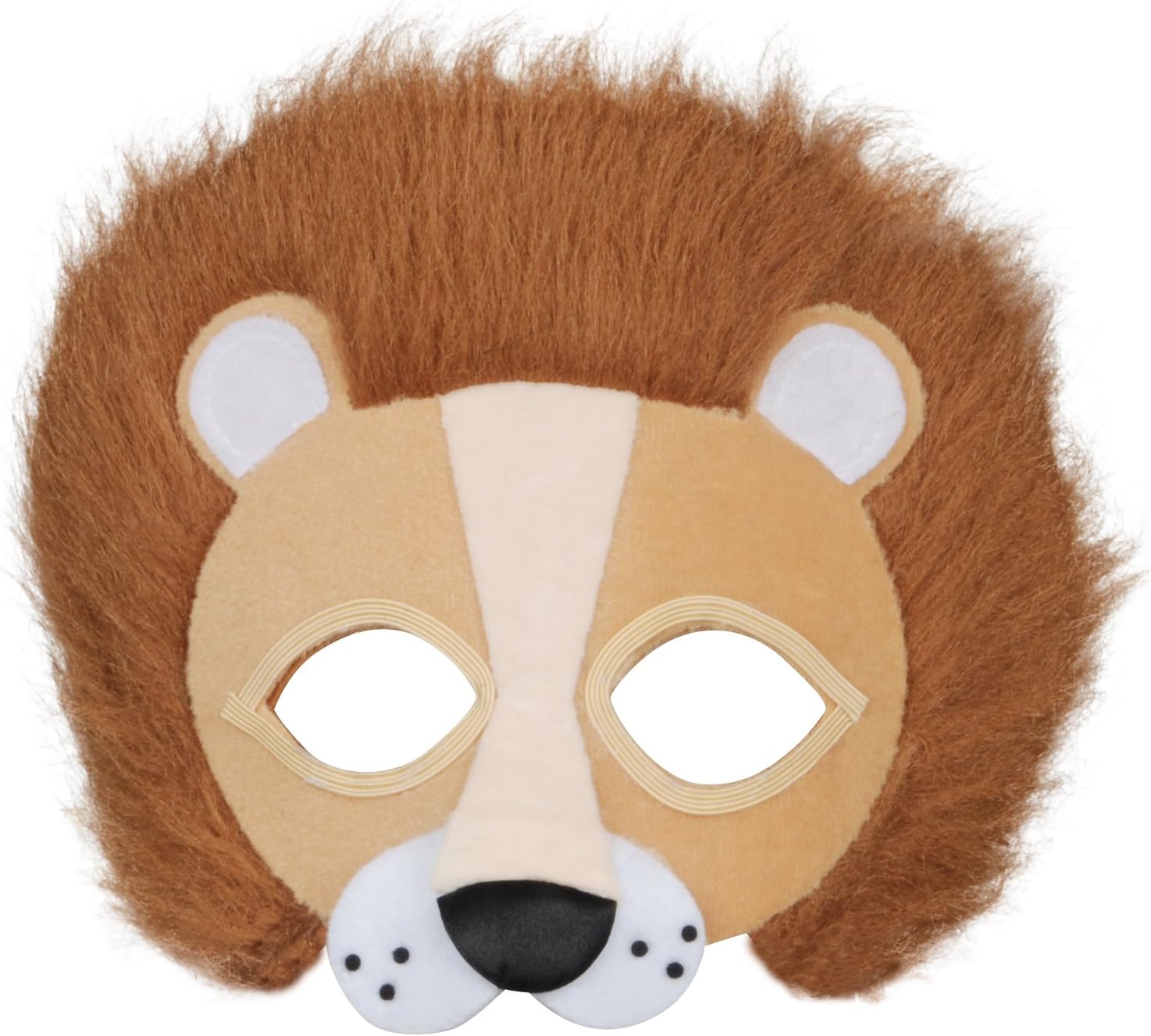 King of The Jungle Mighty Lion Half Mask Orange One Size Novelty Item