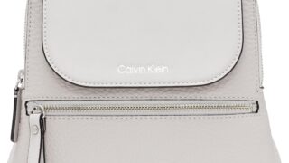 Calvin Klein Reyna Novelty Key Item Flap Backpack, Dove Grey, One Size