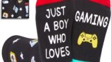 Gamer Gifts for Teens Boys – Video Game Gifts, Gamers Gift Ideas, Gaming Socks for Adult, Kids 4-18 Years