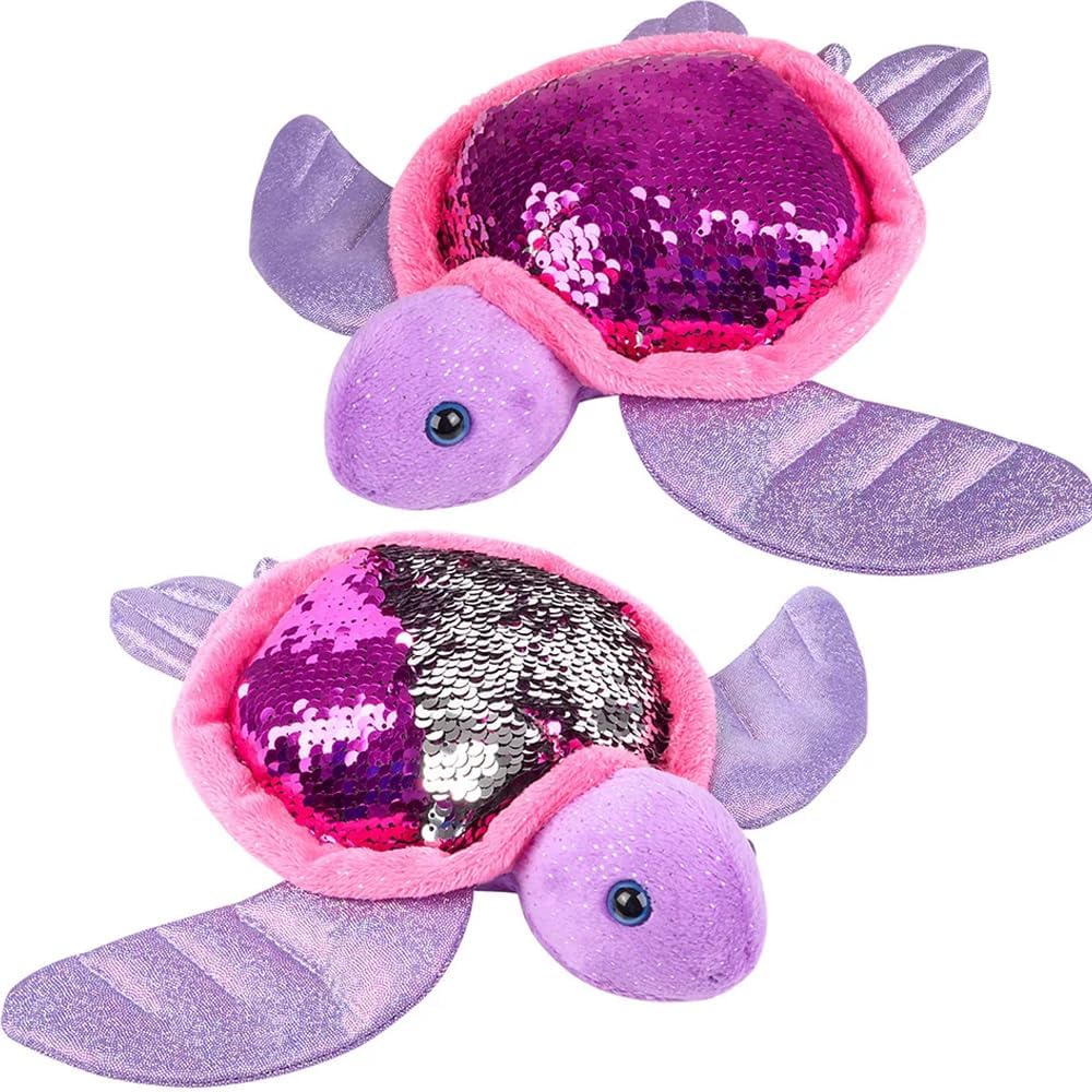 Rhode Island Novelty Charming Sequin Sea Turtle – 10″ (1 Pc.) – Flip Sequin Design, Ideal Display Item & Gift for Kids