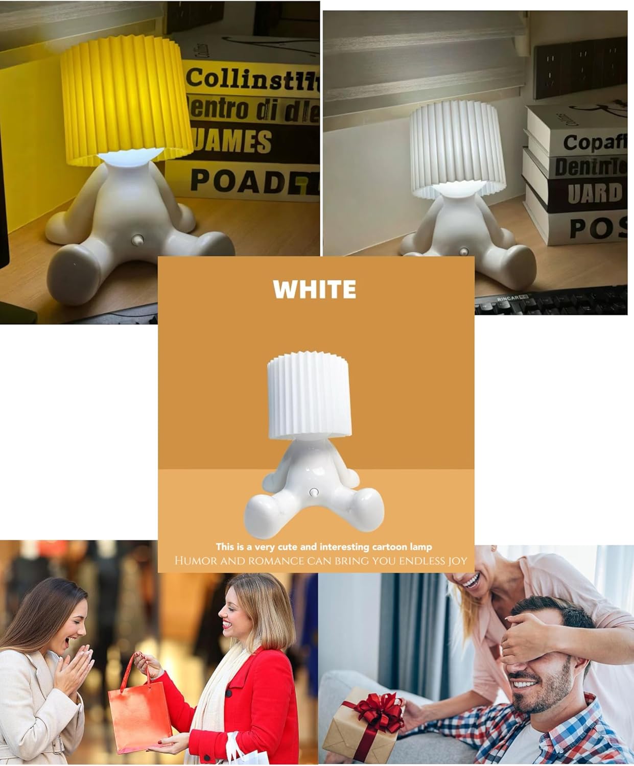 Wiener Switch! White Elephant Gifts for Adults, Birthday Christmas Gifts for Men Women Boyfriend Girlfriend, Bedside Night Light, Funny Anniversary Gag Gifts, Valentines Day Gifts for Him Her (White)