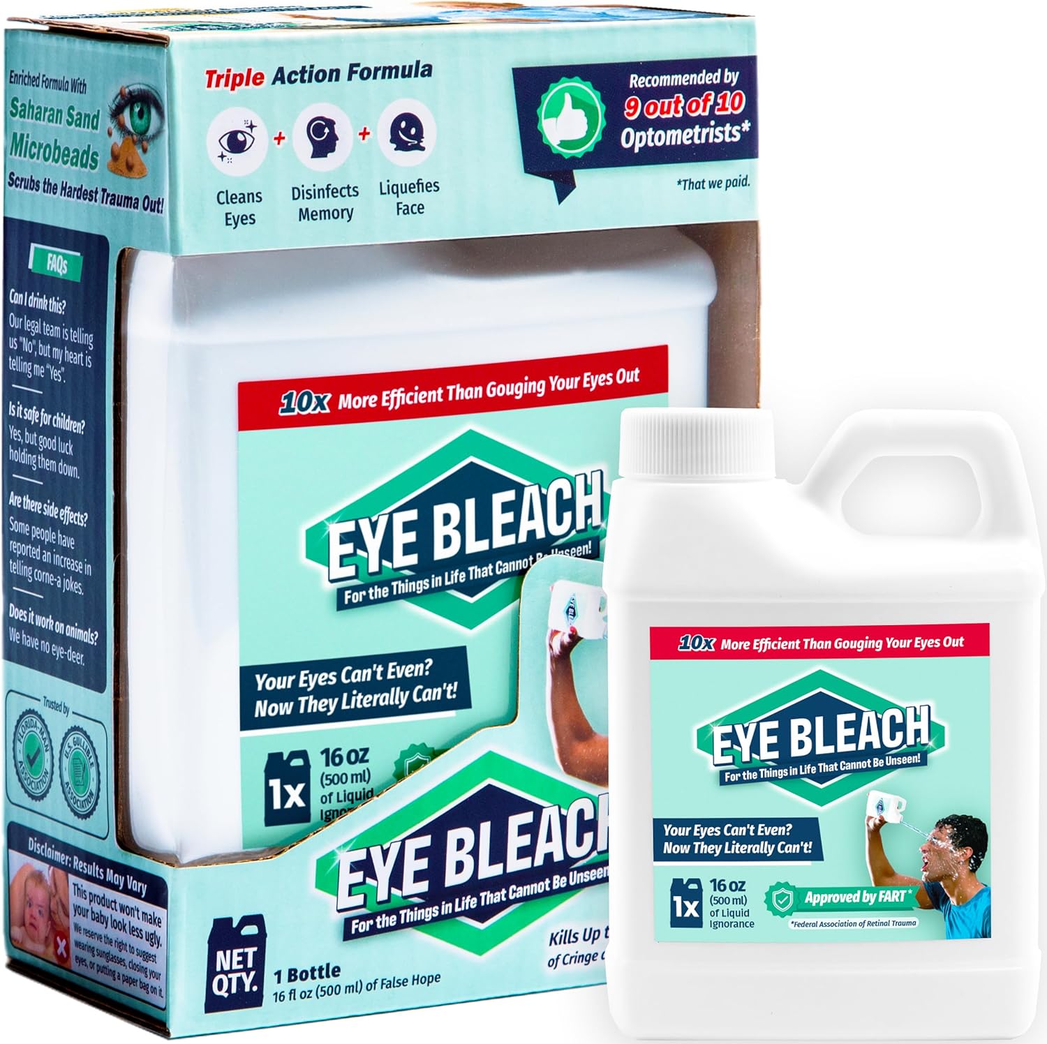 Witty Yeti Hilarious Eye Bleach Meme Culture Gag Gift or Christmas Stocking Stuffer. Creative Internet Humor Prank Present Gives Ultimate Jokes for Secret Santa, Office Exchange, or White Elephant