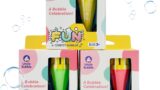 Bubble Blower for Kids and Toddlers 3, Uncle Bubble Mini Bubble Blower 3 Colors Family Set| Blow Thousands of Bubbles a Time