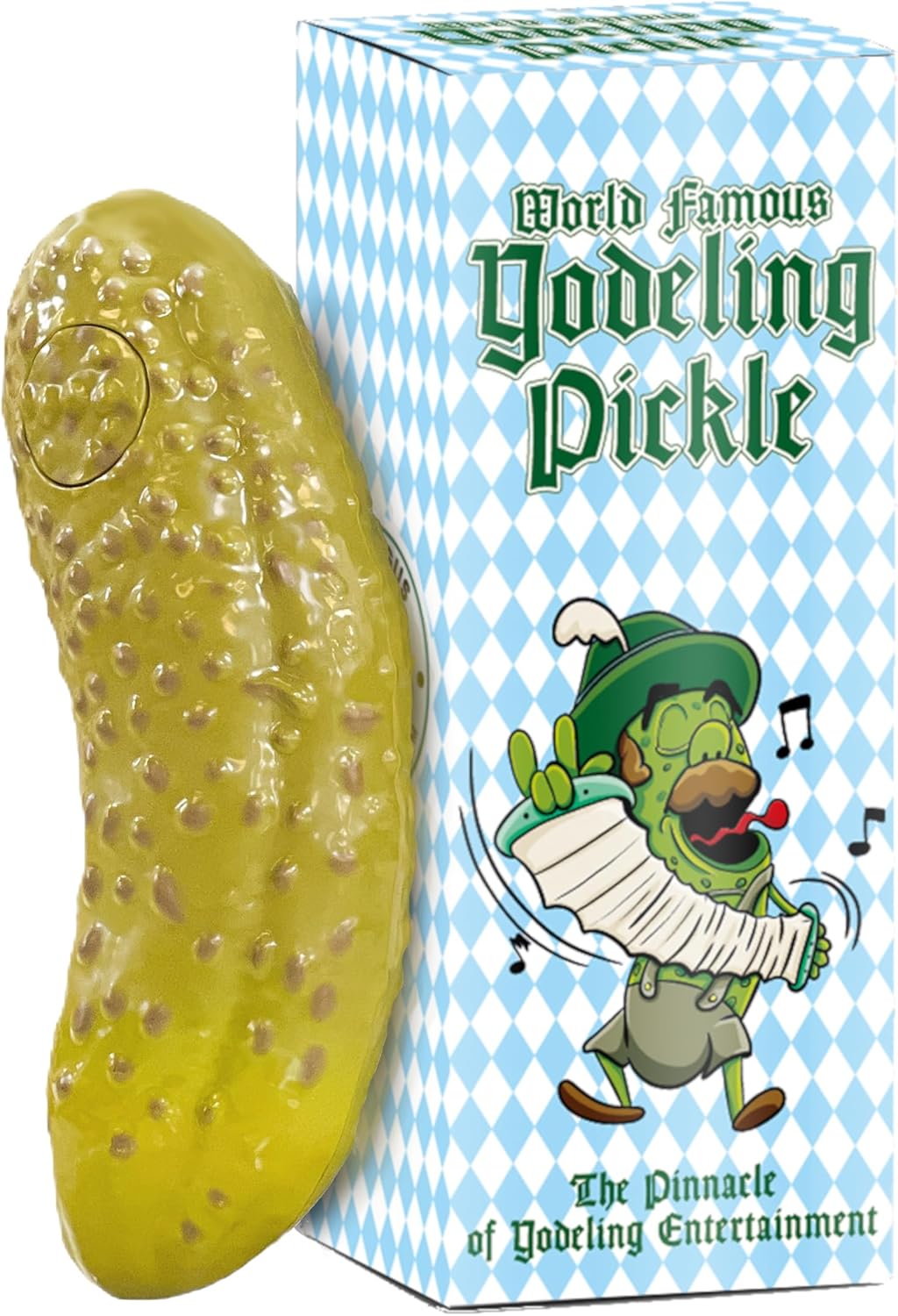 DR DINGUS Yodeling Pickle – Sings Dill-lightful Yodel Song – Make Anyone Laugh – Best Singing Gag Gift for Friends Family Coworkers