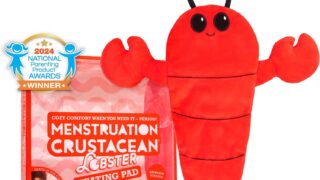 Menstruation Crustacean Lobster – The Original Viral Cuddly & Cute Plush Lavender Scented Heating Pad for Cramps