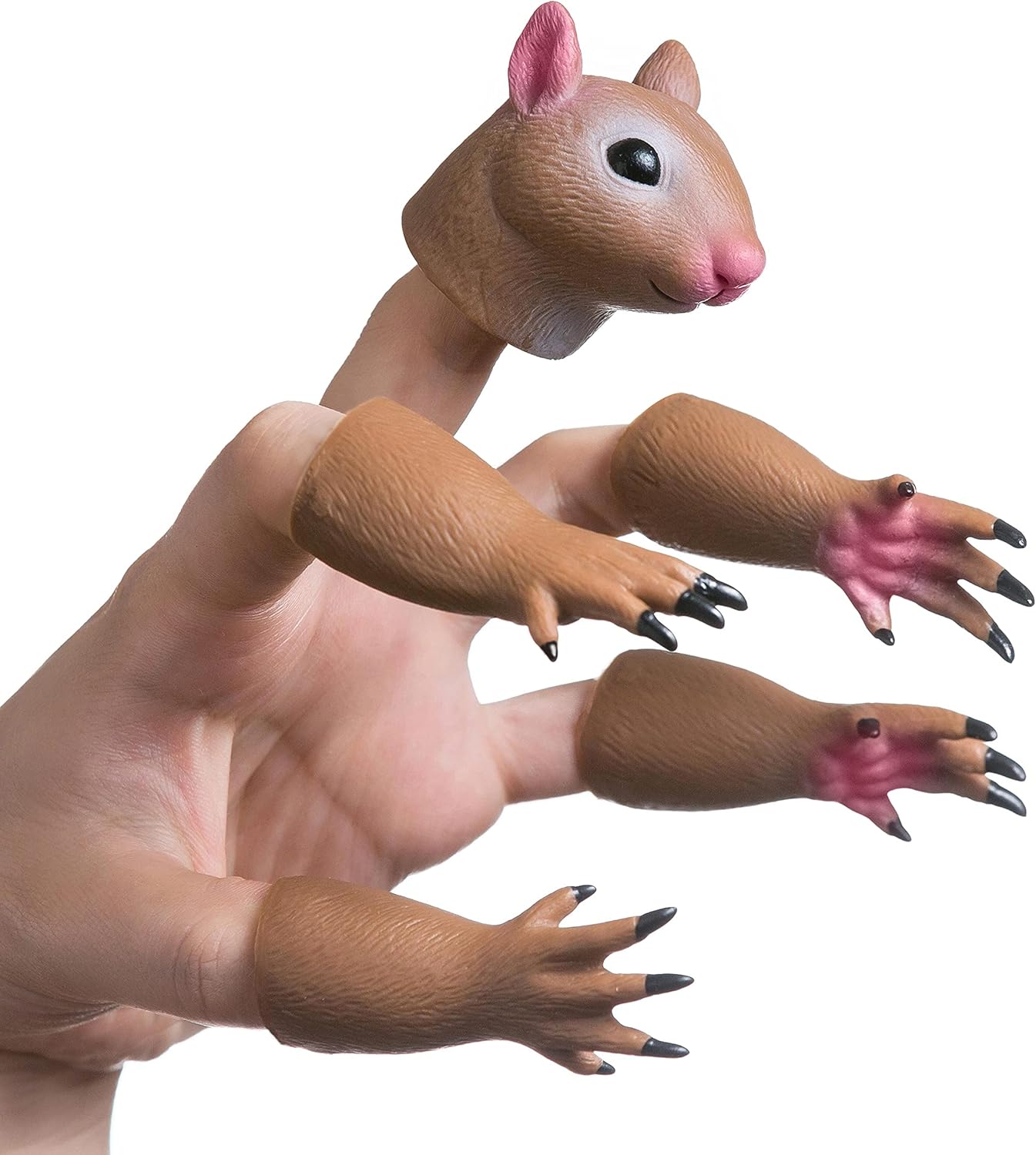 AQKILO Squirrel Finger Puppet Set, Animals Puppet Show Theater Props, Novelty Toys Weird Stuff Gifts