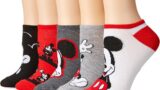 Disney Women’s Mickey Mouse 5 Pack No Show Socks